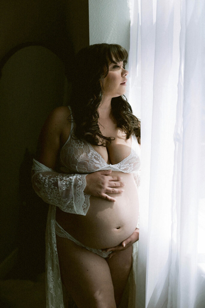 Bay Area maternity photographer capturing intimate pregnancy portraits in natural light