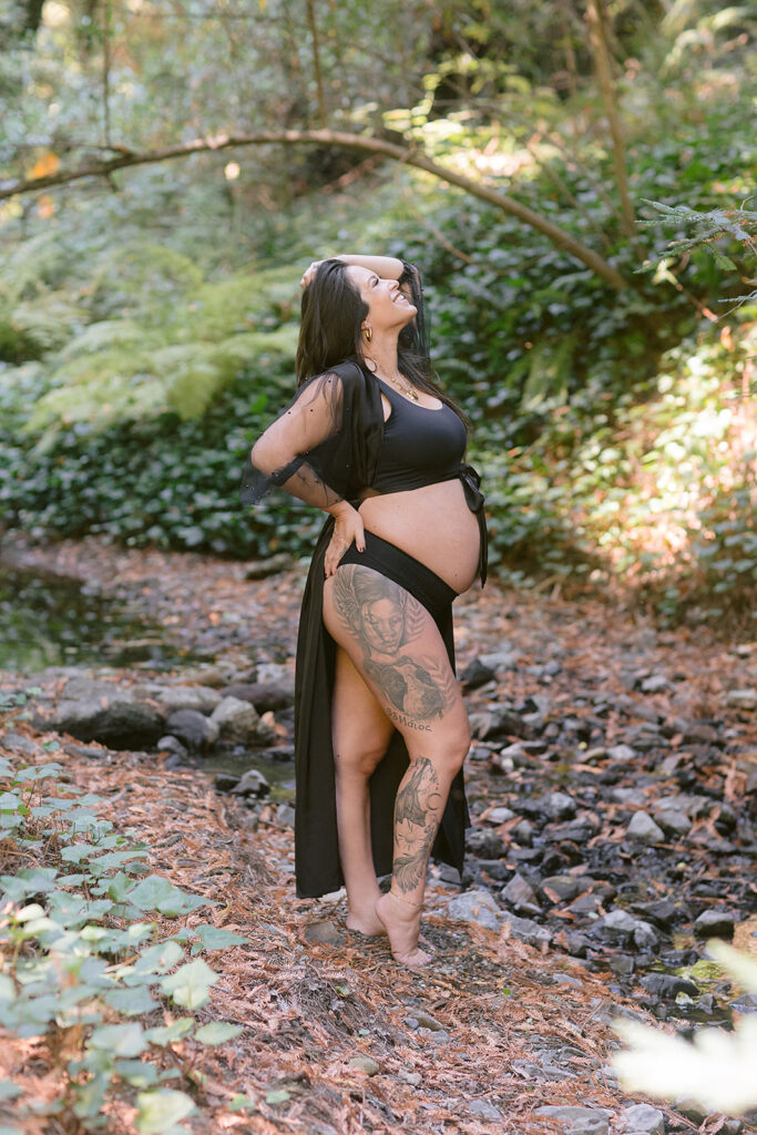 Natural light outdoor boudoir photoshoot in Sacramento by Heather Elizabeth