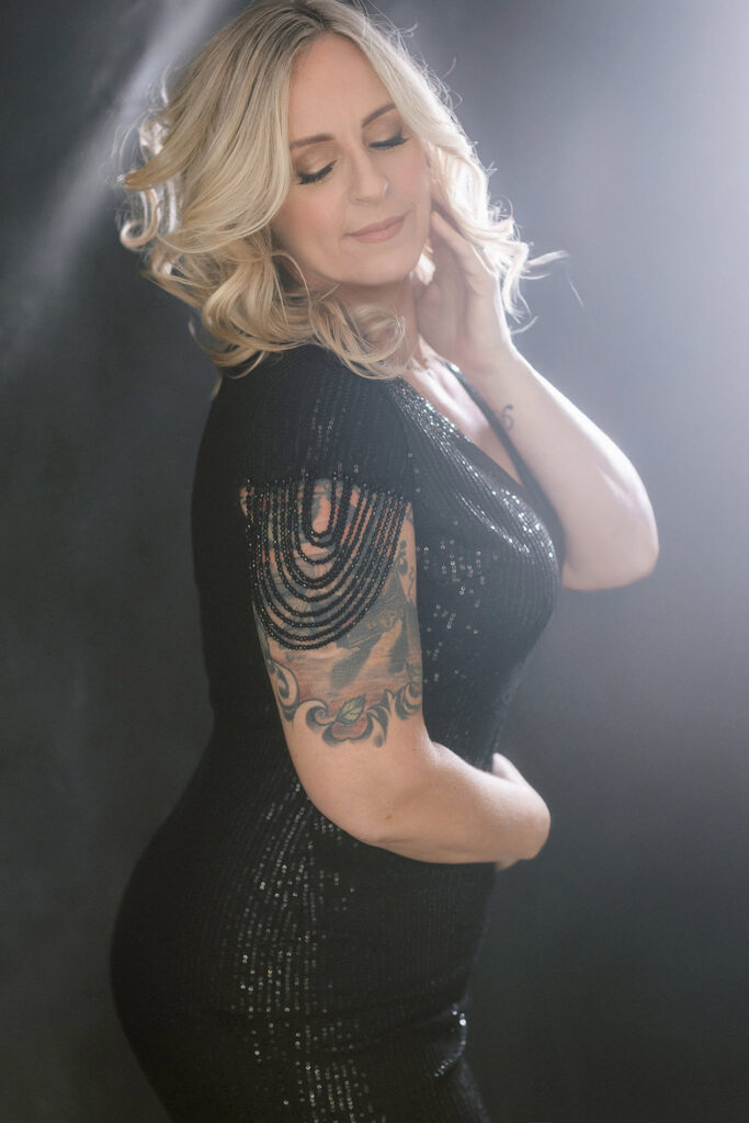 A beauty portrait of a woman over 50 by Sacramento Boudoir and portrait Photographer Heather Elizabeth